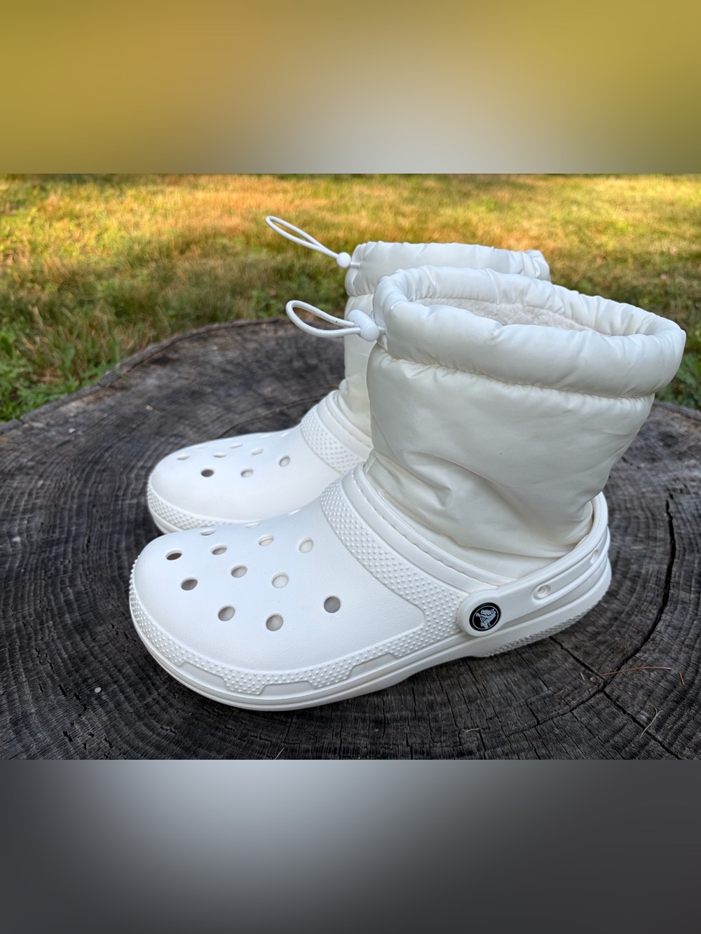 Crocs classic lined Neo puff boots white size men’s 6 women’s 8 unisex